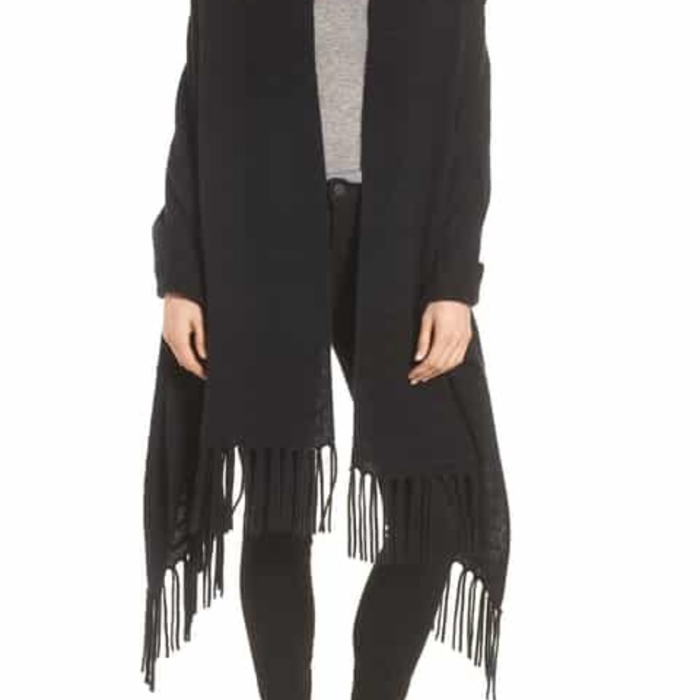 TAN SUEDE SHAWL
